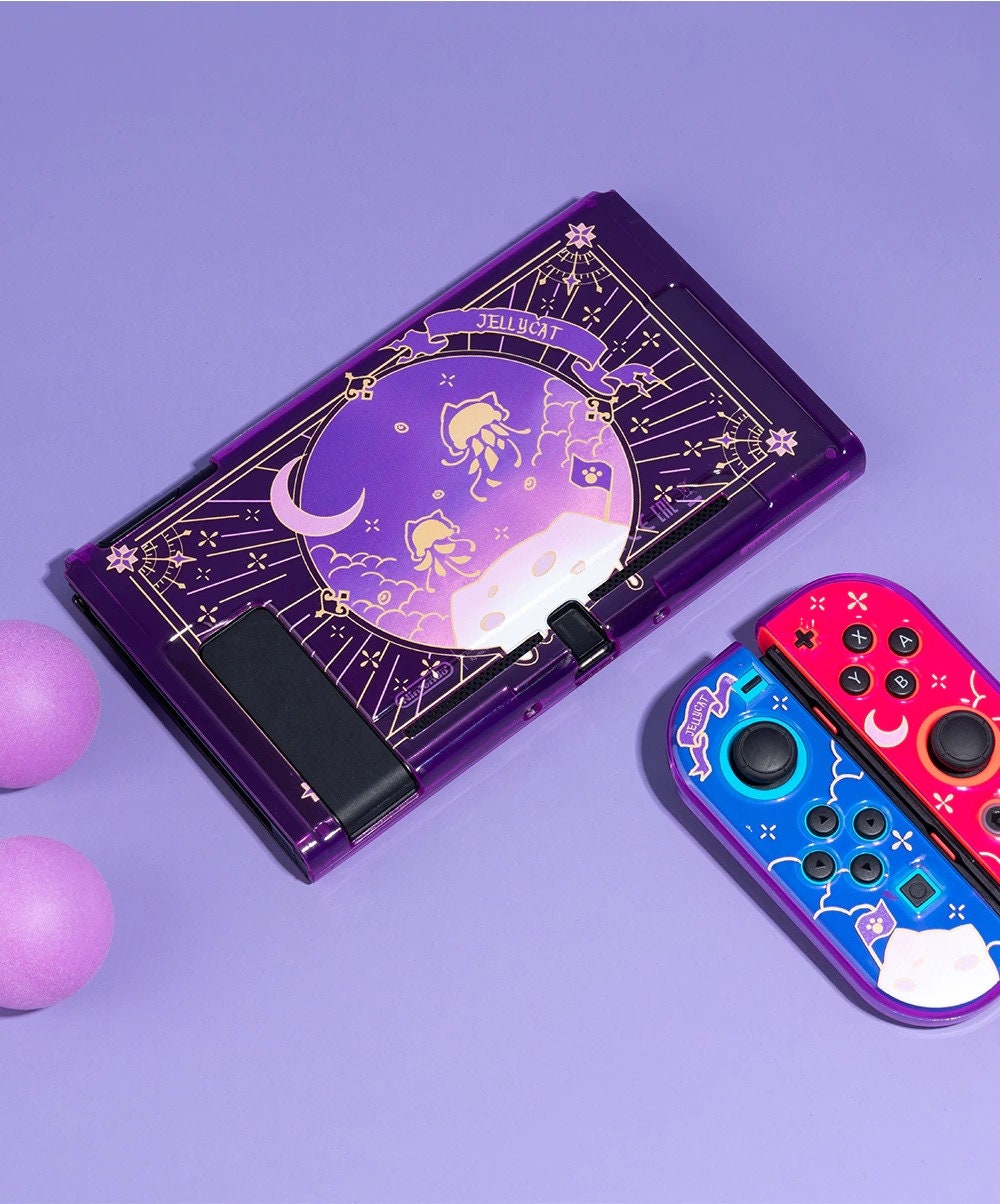Nintendo Switch Violet Jellyfish Cute Soft Cover Shell Kawaii Etsy Denmark