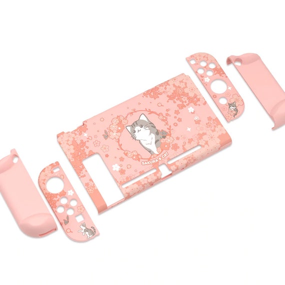 Nintendo Switch Cute Sakura Cat Hard Cover Shell Kawaii Etsy 日本