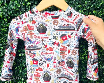 Unisex Rashguard Top - Castaway Mouse