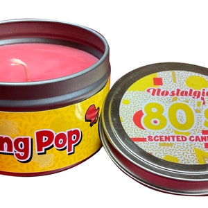 Nostalgic 1980s Candy Ring Pop Scented Candle. Cool Candle. Unique Gift.