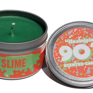 Nostalgic 1990s Slime Scented Candle. Cool Candle. Unique Gift.