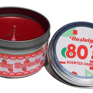 Nostalgic 1980s Strawberry Shortcake Scented Candle. Cool Candle. Unique Gift.