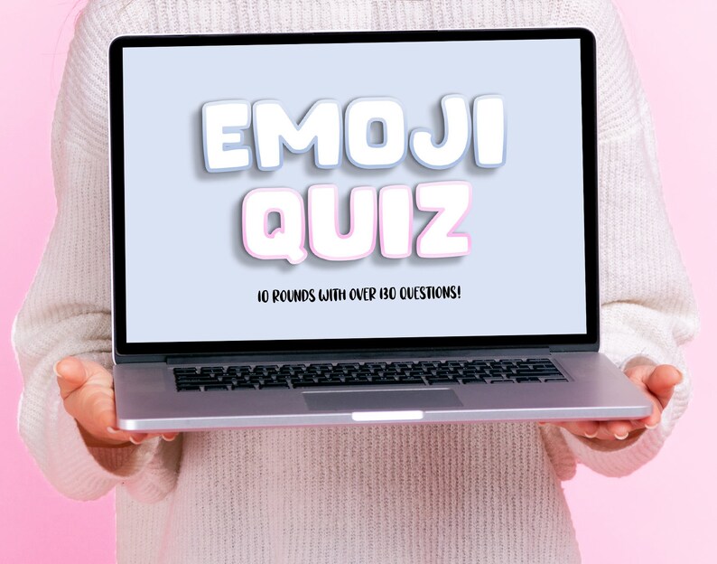 Baby Shower Quiz Emoji Quiz Baby Shower Games Powerpoint Etsy