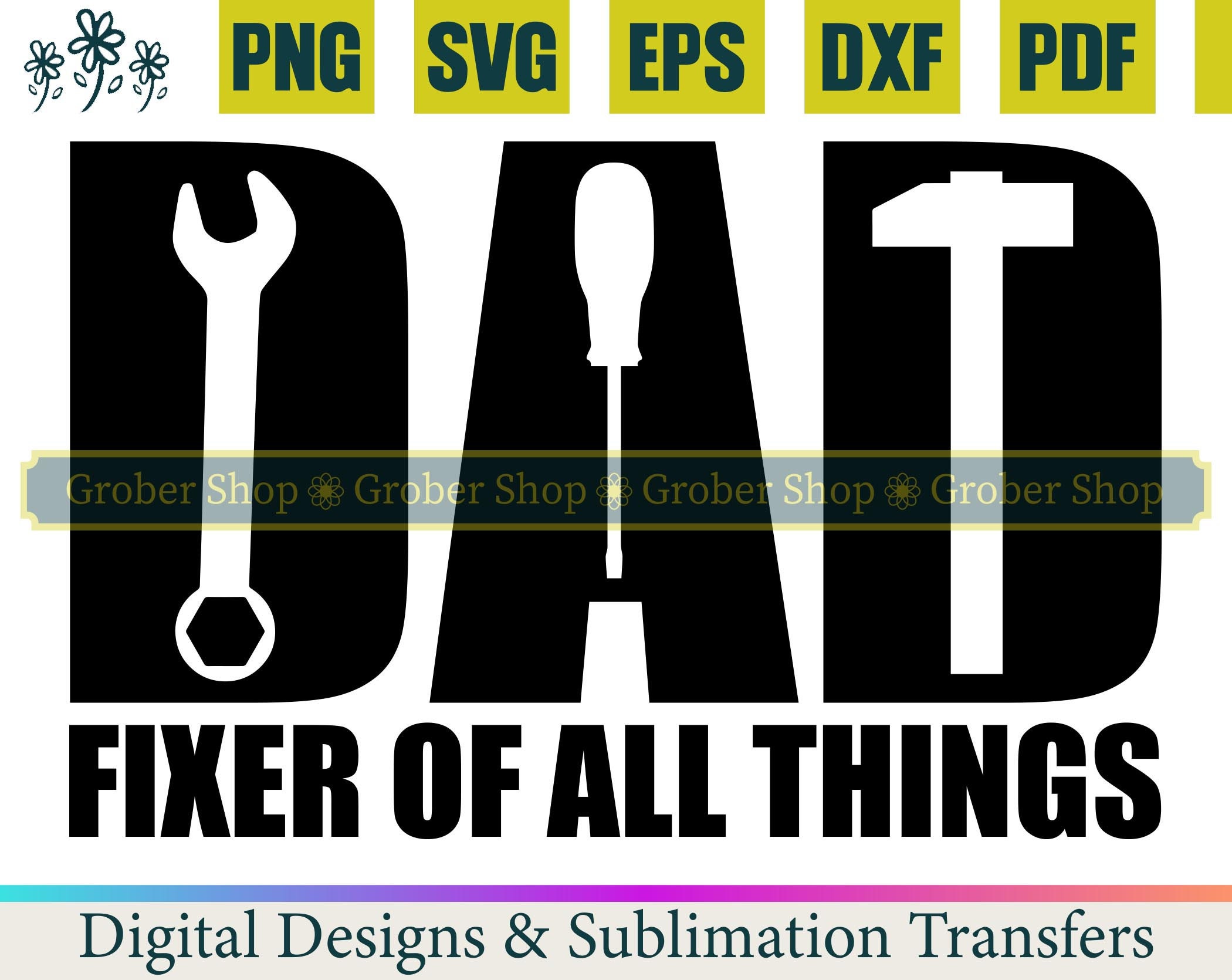 Download Dad Fixer Of All Things SVG Father's Day SVG | Etsy