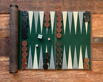 Backgammon Roll for Adventure Enthusiasts and Backpackers, backcountry games, Portable board game