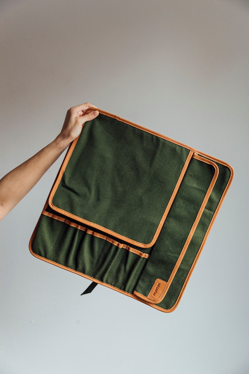 Canvas Knife Roll Set, Chef Knife Roll Case, Knife Storage, Chef Bag ...