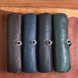 Custom Leather Chef Knife Roll Bag Gift For Chef - Kitchen Tools Storage Case Available In Different Color
