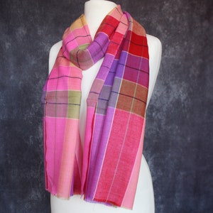 Pure Cashmere Scarf, Pink Cashmere Pashmina, Cashmere Scarf Handmade, Cashmere Scarf Pink.