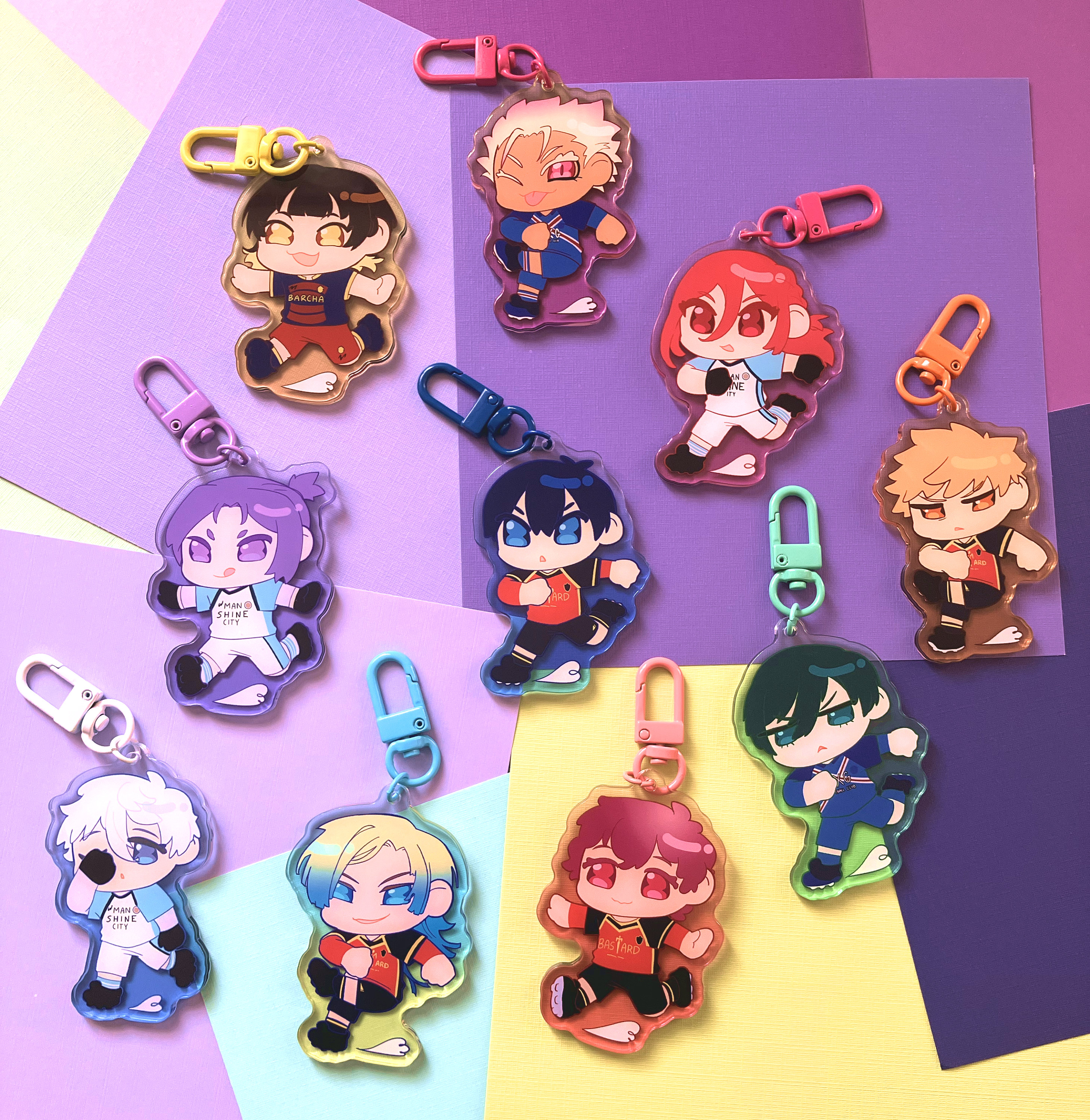 Blue Lock Acrylic Charm (Buy 2, Get 1 Free)