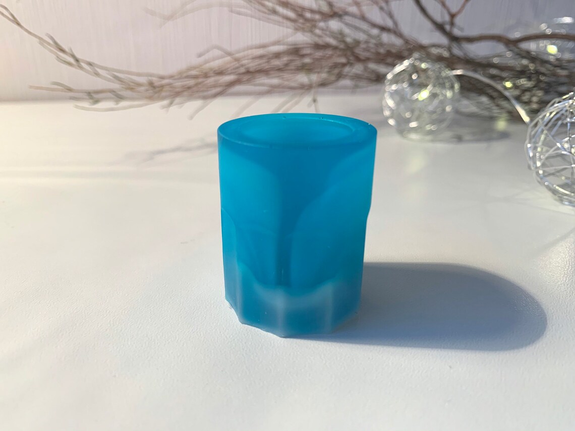 Shot glasses made of epoxy resin set of 2 Etsy