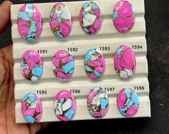 Cotton Candy Kingman Turquoise Cabochon Gemstone Freeform Cabs Ring Size Cabs Jewelry Making Gemstone Cabochon