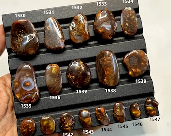 Mexican Fire Agate AAA Quality Natural Mexican Fire Agate Loose Gemstone For Making Jewellery