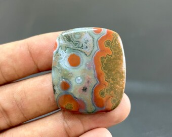 Hoge kwaliteit ZELDZAME oceaanjaspis cabochon, oceaanjaspis edelsteen veel, natuurlijke oceaanjaspis losse stenen veel voor ring, sieraden maken code #2928