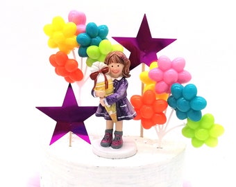 Cakes Decoration School Start School 5 pieces Girls Cake Deco Party Decoration First day of school