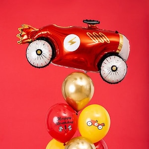 Verkauf 2x3 Geburtstag rotes Auto Pinata Rolling Dubs Geburtstagsparty  Zubehör - .de