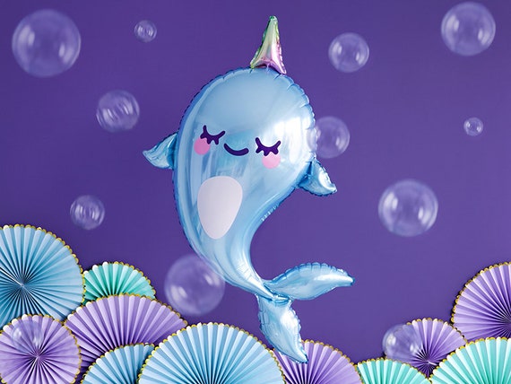 Balloon Whale Fish Sea Animal Children's Birthday Girl Foil