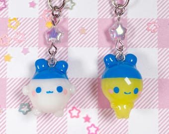 Accesorios nostálgicos del Año Nuevo 2000 hechos a mano con adornos para teléfono Tamagotchi Kawaii Chibi