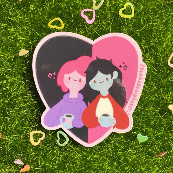Marceline & Princess Bubblegum Sticker Holographic Kawaii