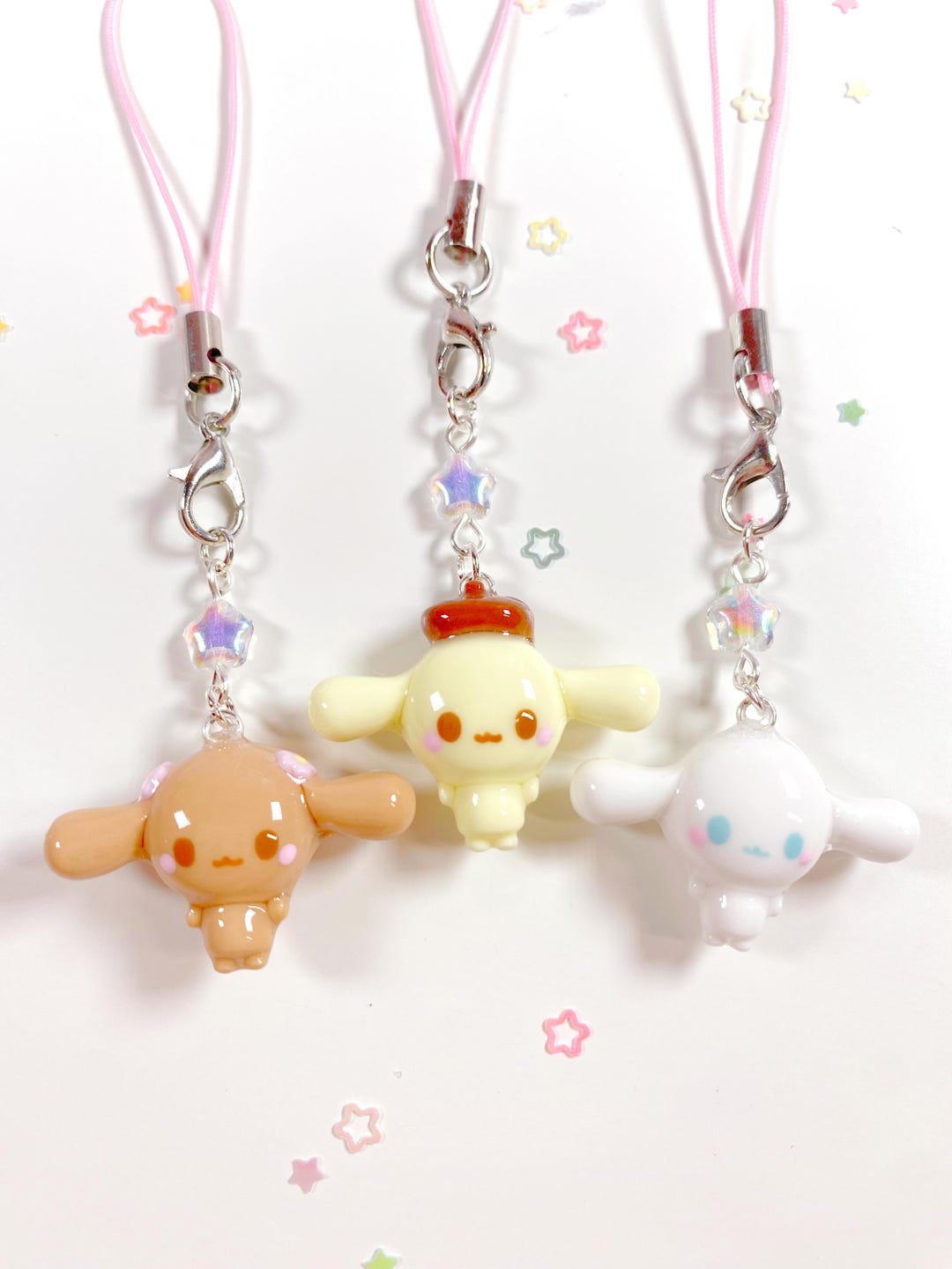 Chibi Kawaii Characters Phone Charms Handmade - Etsy