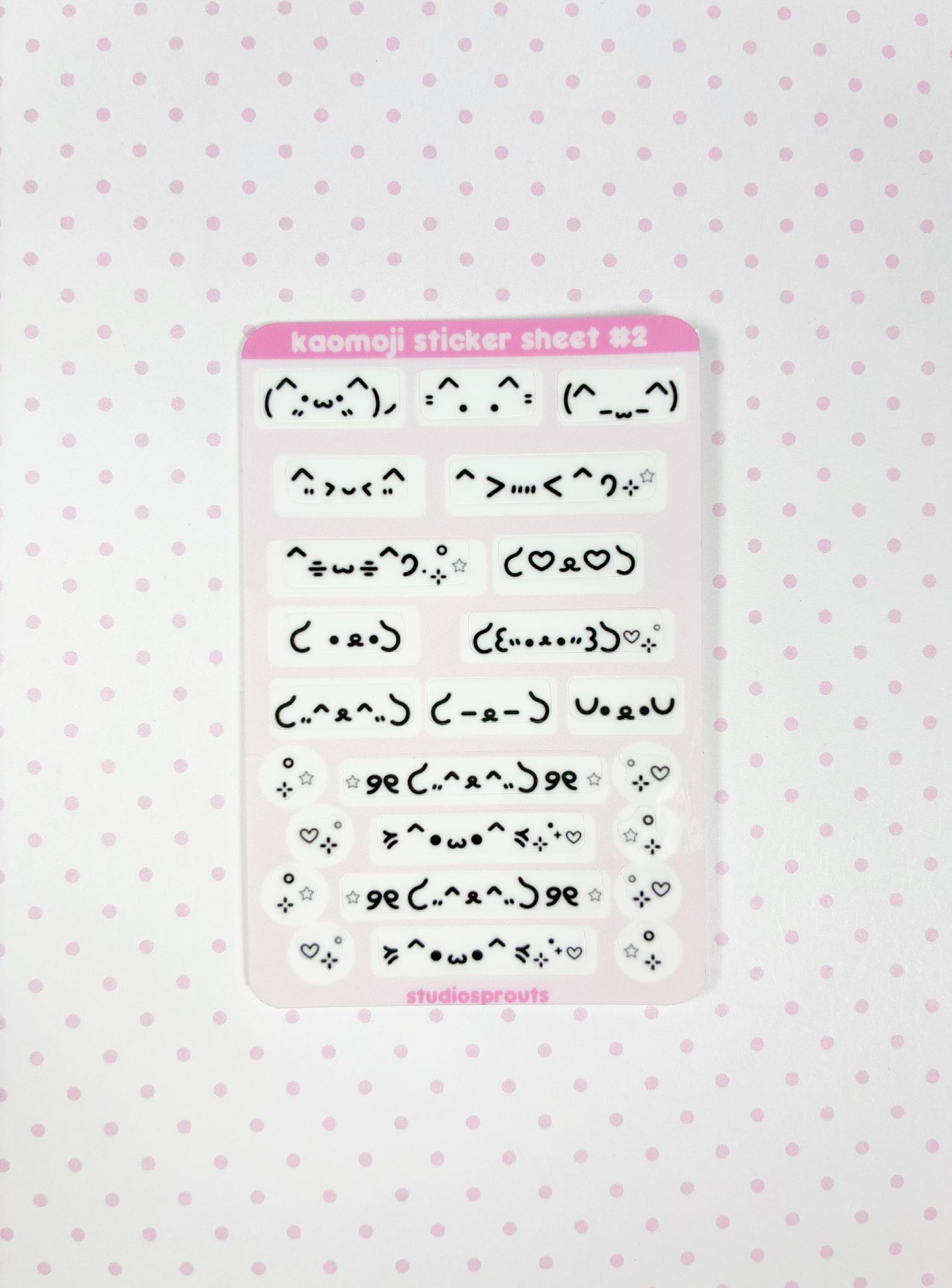 Kaomoji Emoticon Vinyl Sticker Sheet Laptop Decal - Etsy