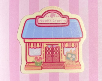Nook's Cranny Animal Crossing Vinyl Sticker Waterproof Laptop Decal Original Artwork