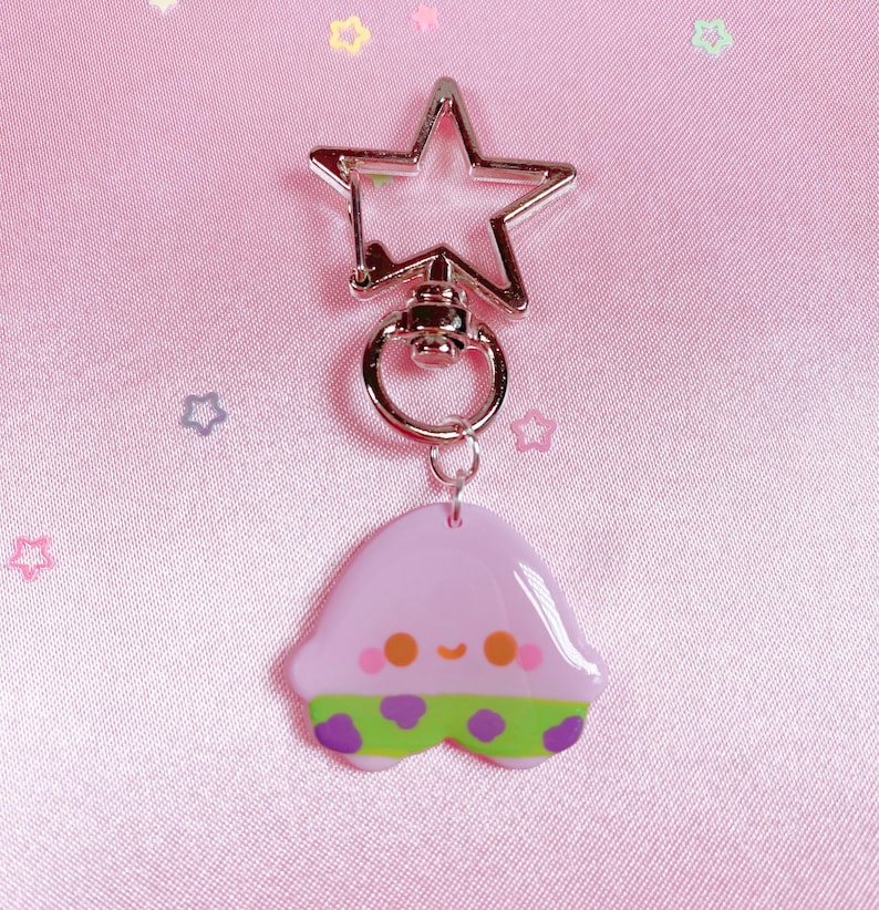 Patrick Star Meme Charm Keychain Polymer Clay Kawaii - Etsy