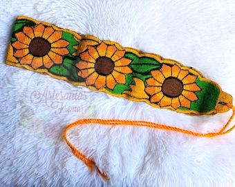 Fajo GIRASOL Bordado, Fajo Para Blusas Campesina, Fajo Para