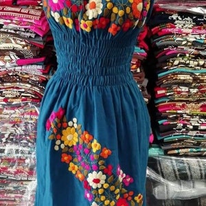 PLUS SIZE Vestido VIOLETA Bordado Mexicano Campesina, Embroidered Mexican Party dress, Beautiful embroidery Dresses, off the shoulder dress