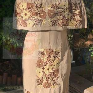 NEW COLOR**Vestido Karina Campesino, Embroidered Dress, Off-the shoulder Dress, Mexican Party Dress, Vestido Bordado Mexican dress