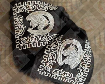 Horse Head w/ Fringe, Corbatines de charro, Jalisco and charro bow ties