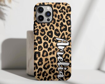 IPhone 17 16 15 14 13 12 11 11 Pro Max Mini 7 8 XR XS X 用ヒョウ柄