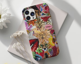 Vintage Mosaic Charm Phone Case, Mosaic Tiles Case, Mosaic Art, iPhone 16 15 14 13 12 11 Pro Max 8 Plus X, Samsung Galaxy S23 S22 S20 Ultra
