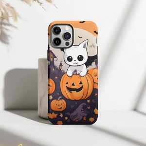 Cute Halloween Collage Case,  Halloween Party Spooky Phone case for her, iPhone 15 14 13 XR X XS Max 12 Mini Pro SE 7 8 Plus Galaxy S24