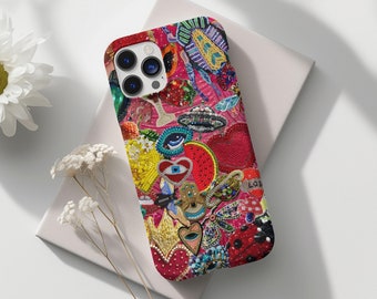 Vintage Mosaic Charm Phone Case, Mosaic Tiles Case, Mosaic Art, iPhone 16 15 14 13 12 11 Pro Max 8 Plus X, Samsung Galaxy S23 S22 S20 Ultra