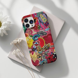 Vintage Mosaic Charm Phone Case, Mosaic Tiles Case, Mosaic Art, iPhone 16 15 14 13 12 11 Pro Max 8 Plus X, Samsung Galaxy S23 S22 S20 Ultra