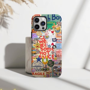 Collage Phone Case, Preppy & Cute Aesthetic Collage iPhone 15 14 13 12 11 Pro Max 8 Plus X, Samsung Galaxy S23 S22 S20 Ultra