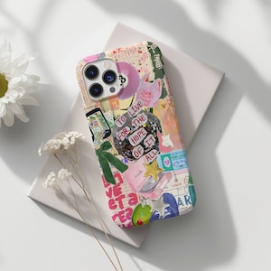 City Girl Disco Coquette Collage Phone Case, Preppy Y2K Disco Collage, iPhone 15 14 13 12 11 Pro Max 8 Plus X, Samsung Galaxy S23 S22 S20