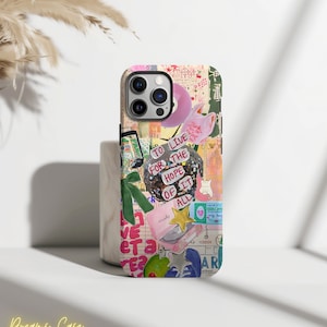 City Girl Disco Coquette Collage Phone Case, Preppy Y2K Disco Collage, iPhone 16 15 14 13 12 11 Pro Max 8 Plus X, Samsung Galaxy S23 S22 S20
