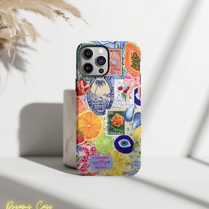 Fruity Coquette Collage Phone Case, Spring Themed Collage Case, iPhone 15 14 13 12 11 Pro Max 8 Plus X, Samsung Galaxy S23 S22 S20 Ultra