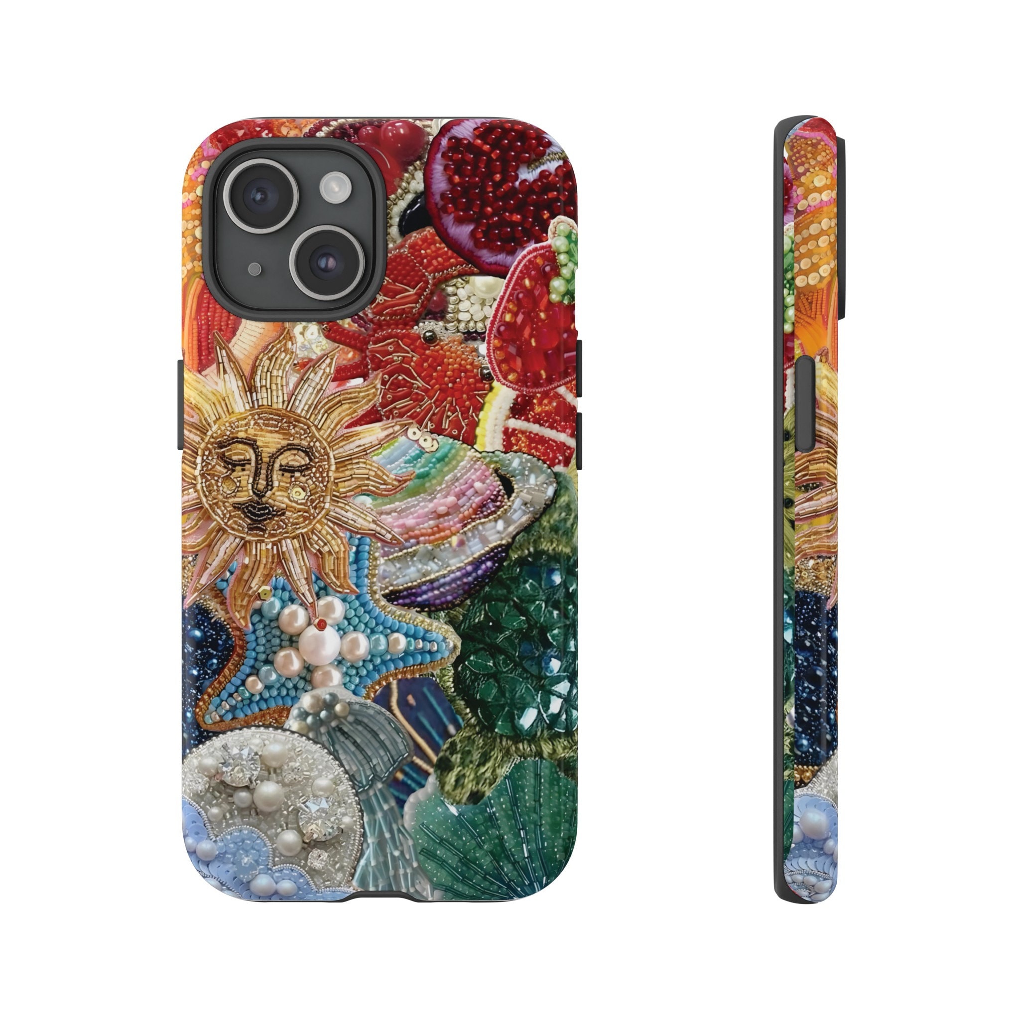Colorful Mosaic Phone Case,Vintage Mosaic Art,Trendy Festival Phone Case, iPhone 15 14 13 12 11 Pro Max 8 Plus X, Samsung Galaxy S23 S22 S20