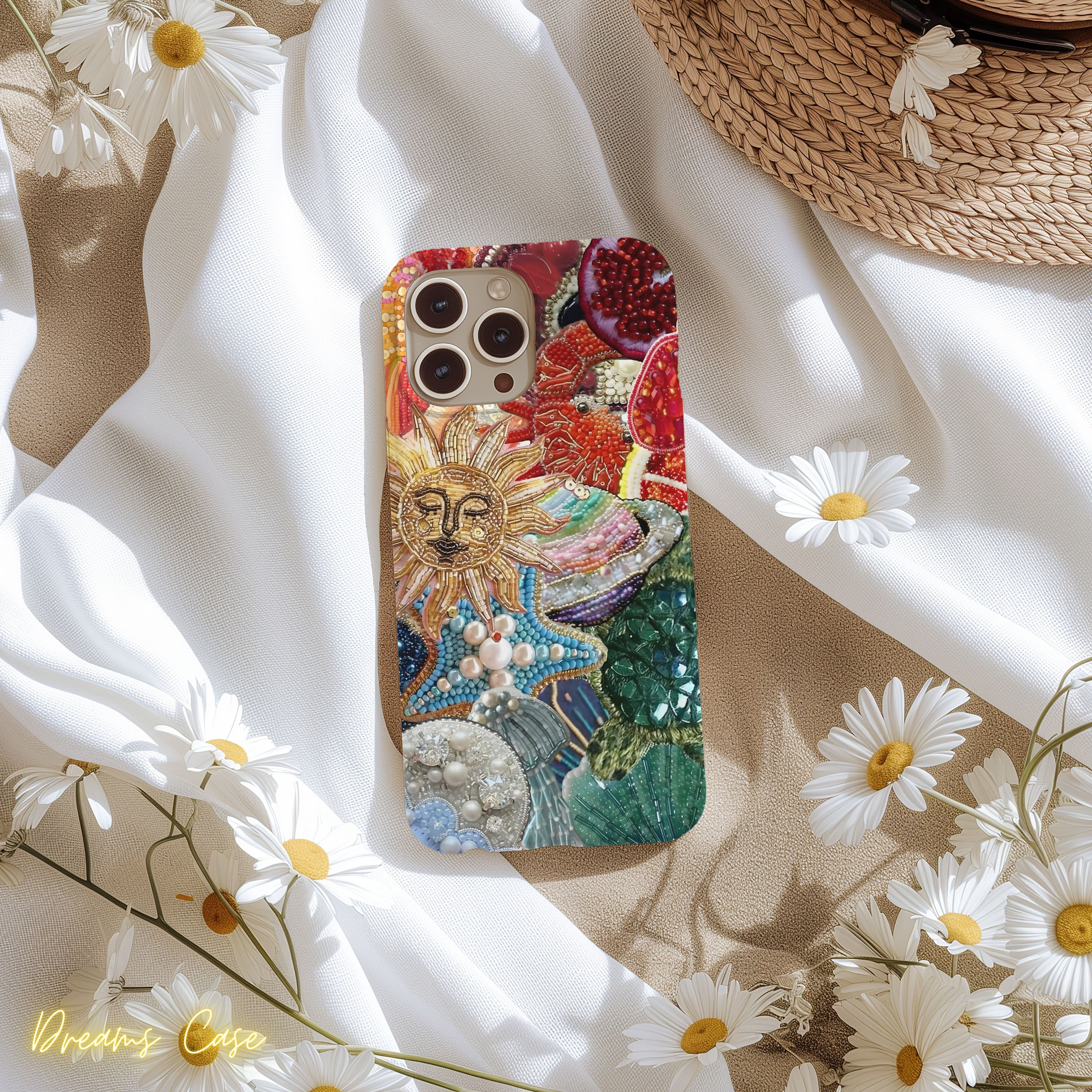 Colorful Mosaic Phone Case,Vintage Mosaic Art,Trendy Festival Phone Case, iPhone 15 14 13 12 11 Pro Max 8 Plus X, Samsung Galaxy S23 S22 S20