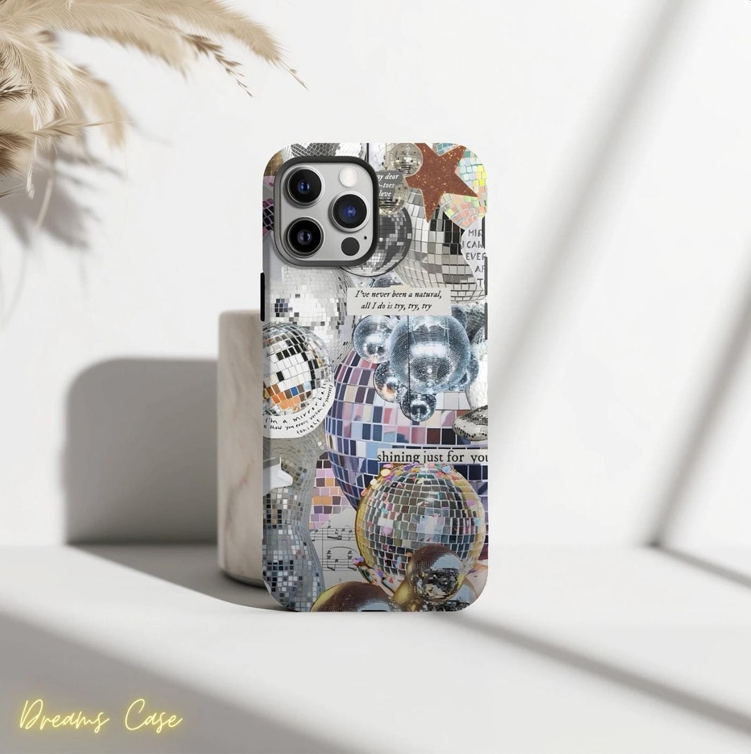 Magsafe Retro Disco Collage Phone Case, Funky Disco Ball, Gift for Her ...