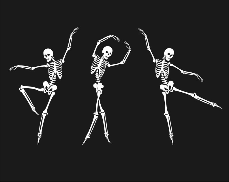 Download Dancing skeleton svg Happy Halloween skeleton svg Halloween | Etsy
