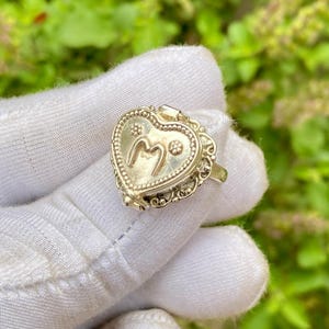Anillo de veneno con nombre personalizado, joyería de plata de ley 925, anillo de veneno con letras, joyería con letras de la A a la Z, regalo de Navidad para personas especiales