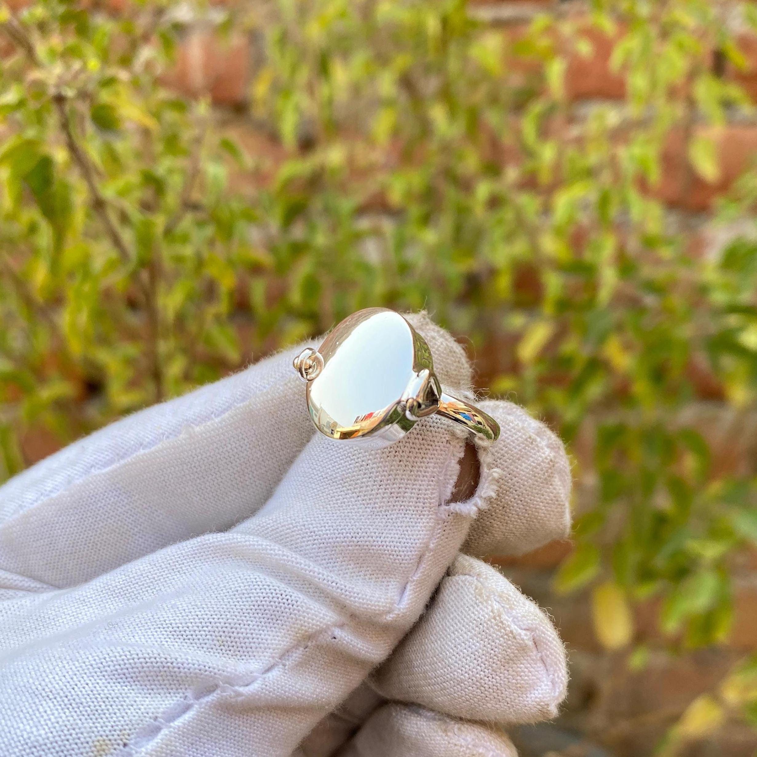 Anello In Argento Massiccio 925 Ampio Anello In Argento Ampio