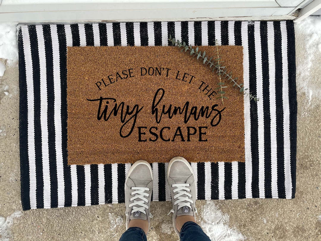 TINY HUMANS DOORMAT Cozy Doormat perfect Gift Kids Etsy