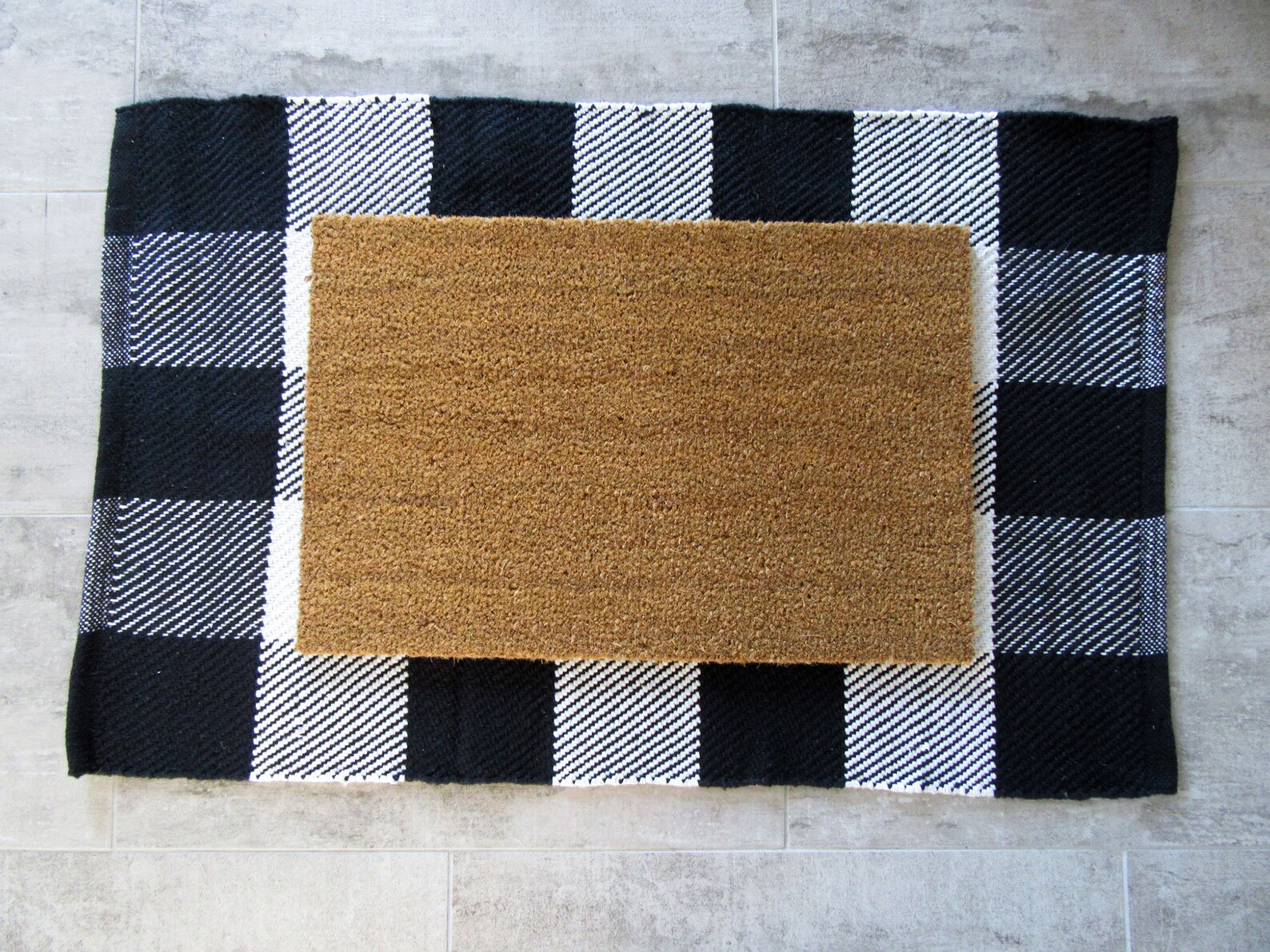 LARGE PLAID ACCENT Rug Layering Rug Stripes Plaid Cozy Etsy