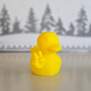 Peace Duck 60+Colors: Happy Duck Gag Gift, Divorce, Off Road Duck, Vulgar Desk Ornament, Rude Bird, White Elephant Gift, Joke