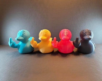 Duck Middle Finger 90+Colors: Angry Duck Gag Gift, Divorce, Off Road Duck, Vulgar Desk Ornament, Rude, White Elephant Gift, Joke