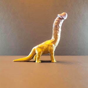 Naughty Brachiosaurus 90Colors: Valentines Gift, Bachelorette Gift, Gag Gift, Romance Art, Homoerotic ArtDécor, Glow Dino Figurine image 6